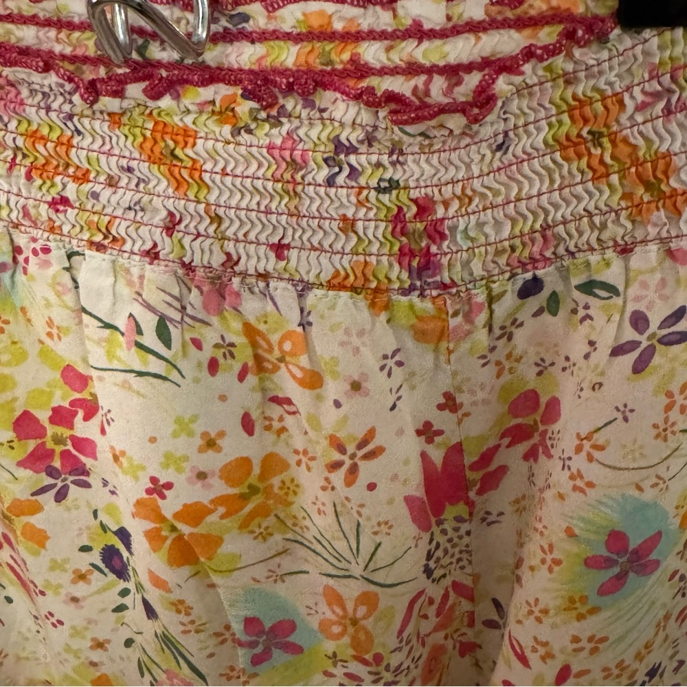 Victoria’s Secret Floral Cotton Smocked Waist Lounge Pants – Size Medium - Picture 3 of 7